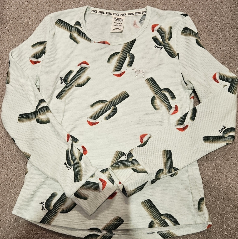 Victoria's Secret Christmas Pj Top